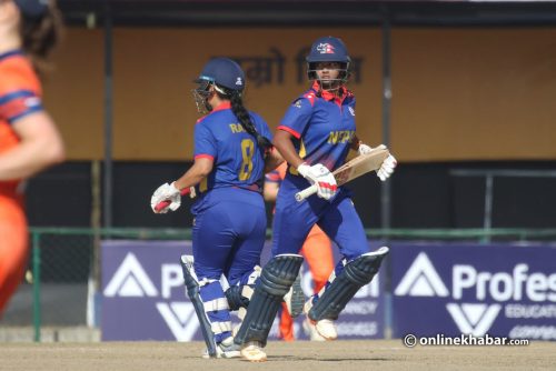 महिला टी-२०आई शृंखलाको पहिलो खेलमा नेपाल पराजित