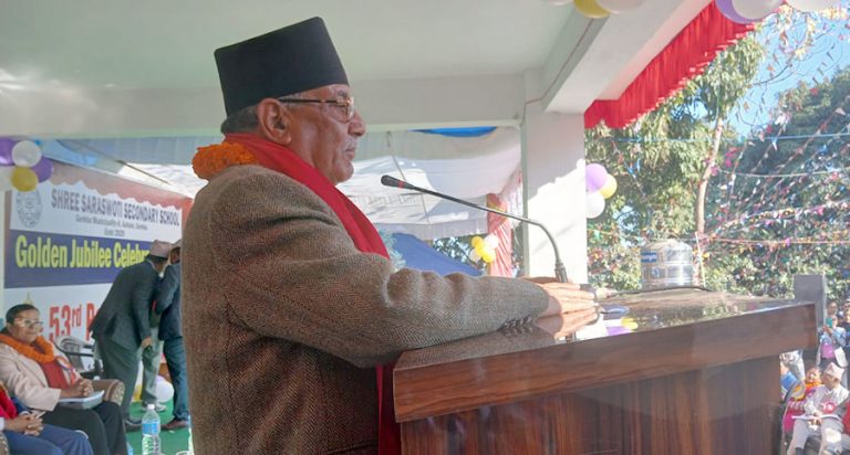 कुल बजेटको ३० प्रतिशत हिस्सा शिक्षामा लगाउन प्रचण्डको जोड