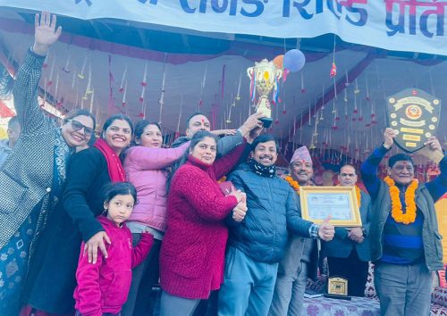 नगरस्तरीय छैटौं राष्ट्रपति रनिङ्ग शिल्डको उपाधि रेसुङ्गालाई