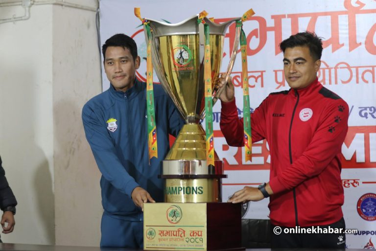 सभापति कप फुटबलको उपाधिका लागि संकटा र आयोजक भिड्दै