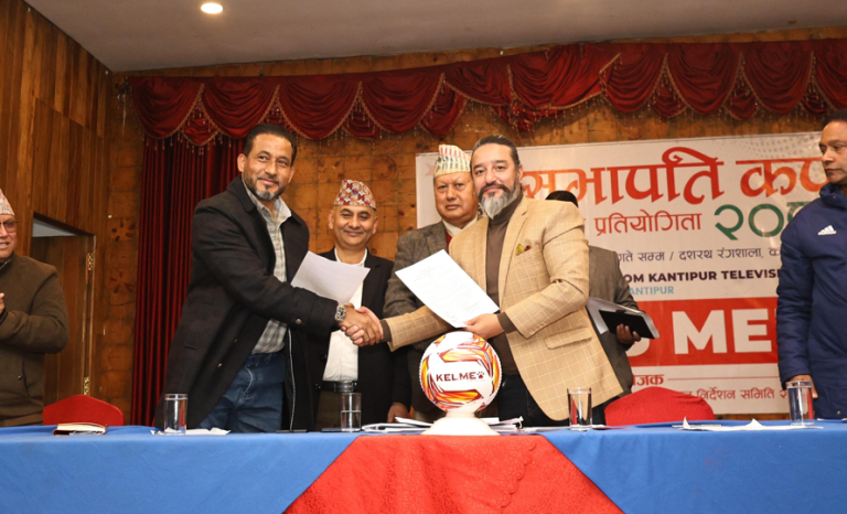 सभापति कप फुटबलमा आठ टिम, उद्घाटन खेलमा चर्च ब्वाइज र संकटा खेल्ने
