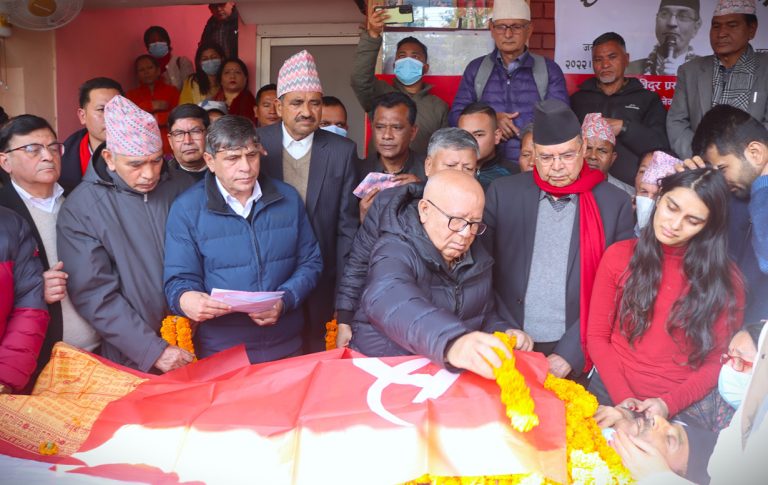 संविधान सभा सदस्य सापकोटालाई आलोकनगरमा अन्तिम श्रद्धाञ्जली