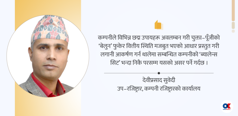 शंकास्पद चुक्ता-पूँजीका कारण सङ्कटोन्मुख कर्पोरेट अर्थतन्त्र