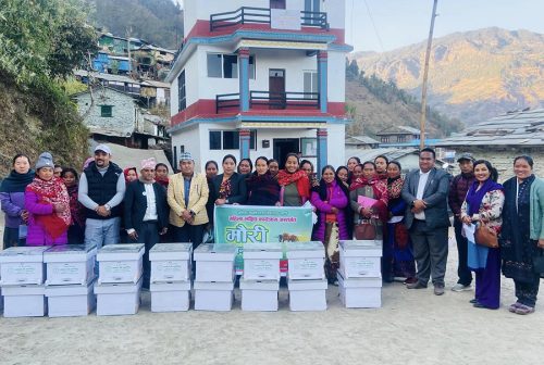 काठेखोलाका महिलालाई मौरीघार उपहार