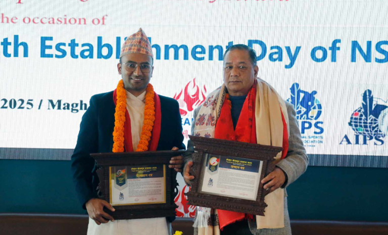 एनएसजेएफ पत्रकारिता पुरस्कारबाट भण्डारी र सापकोटा सम्मानित