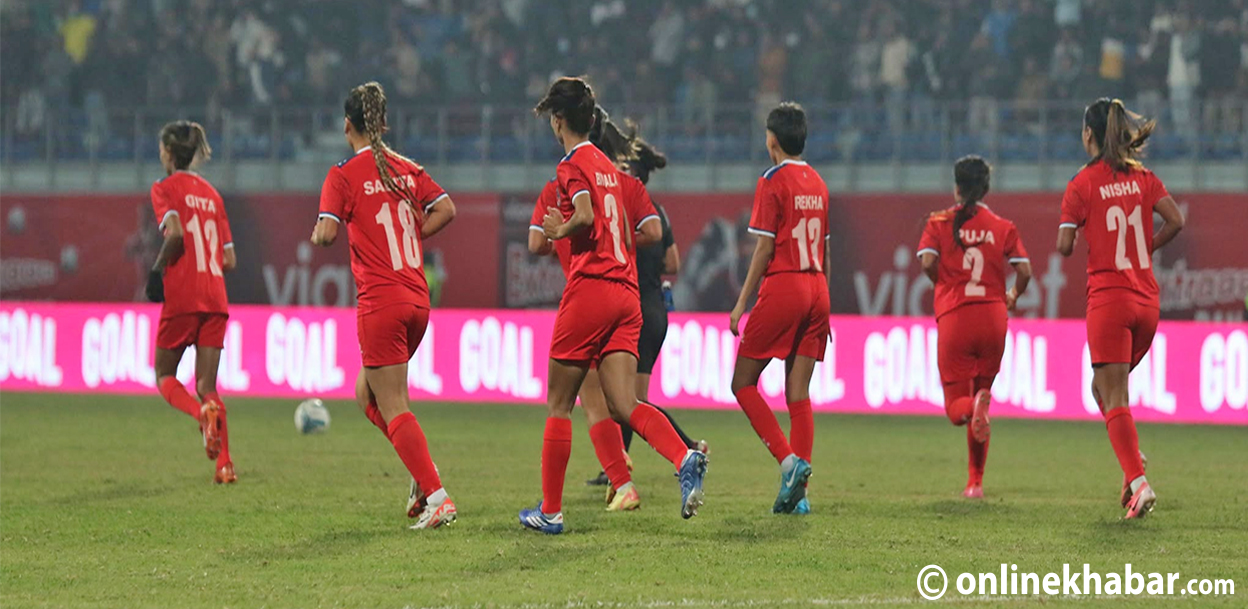 अन्तर्राष्ट्रिय महिला च्याम्पियनसिप : नेपालको विजयी सुरुवात, किर्गिस्तान १–० ले पराजित