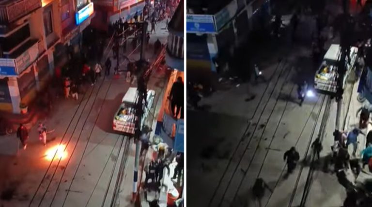 ताप्लेजुङको फुङलिङ बजारमा तनाव : आन्दोलनकारी र प्रहरीबीच झडप