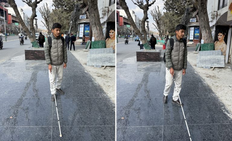 ग्रेनाइटमा हिंडेका दृष्टिविहीन युवाले बालेनलाई भने- सडकपेटीमै रुमलिने खतरा भयो मेयरसाब !