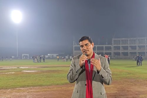 एक्स्ट्राटेक मैदानको फ्लडलाइट ‘चेकिङ’ सकियो, ‘टेस्टिङ’ बाँकी