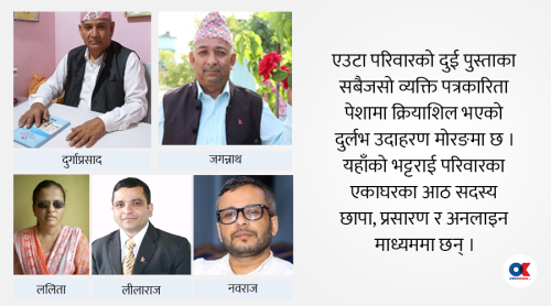 भट्टराई परिवारको दुई पुस्ता पत्रकारितामा