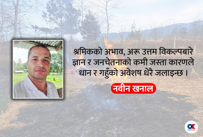 किन बदल्नुपर्छ बालीनाली अवशेष जलाउने दक्षिण एशियाली अभ्यास ?