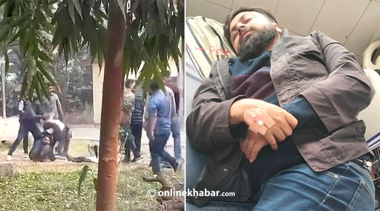 नेविसंघ मोरङका देउवा निकटले कुटे शेखर पक्षका जिल्ला सभापति