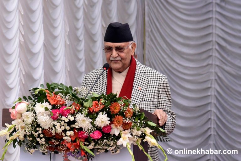 निरोगी हुन खानपिनमा पनि ध्यान दिन प्रधानमन्त्री ओलीको सुझाव
