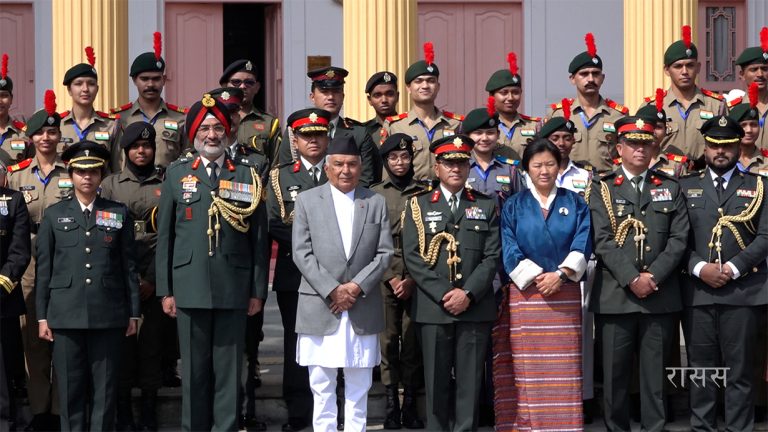 राष्ट्रपति पौडेलसँग भारत, भूटान र माल्दिभ्सका एनसीसी प्रतिनिधिको भेट