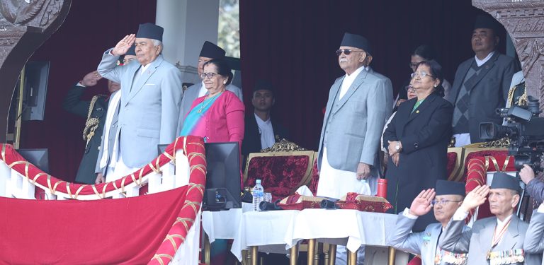तस्वीरमा हेर्नुहोस् टुँडिखेलमा सेना दिवस
