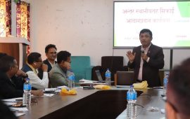 श्रमिकलाई कोषमा आबद्ध गराउन भीमफेदीबाट सिक्दै काठमाडौंदेखि भरतपुर महानगर