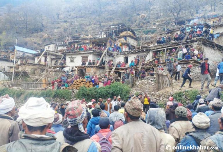 हुम्लाको रायाँबासीले मनाए भूमि पुजा