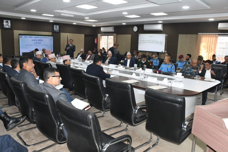 विपद् जोखिम न्यूनीकरण तथा व्यवस्थापन कार्यकारी समितिको बैठक सुरु