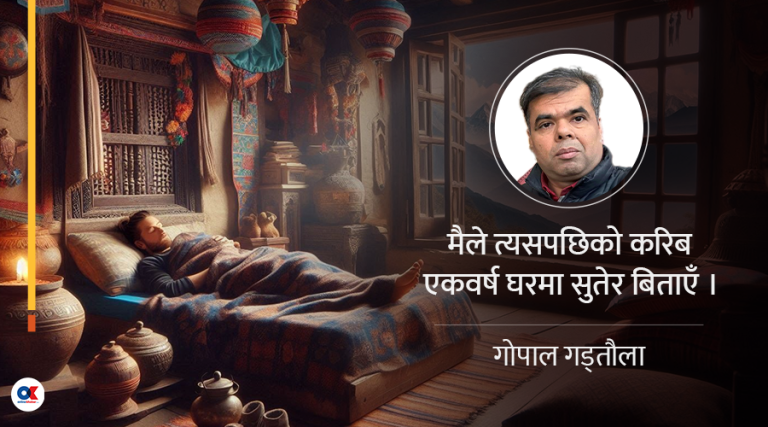 म सुतेको त्यो एउटा वर्ष
