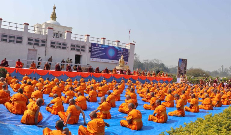 लुम्बिनीमा ५ सय जनाको प्रबज्या कार्यक्रम सुरु
