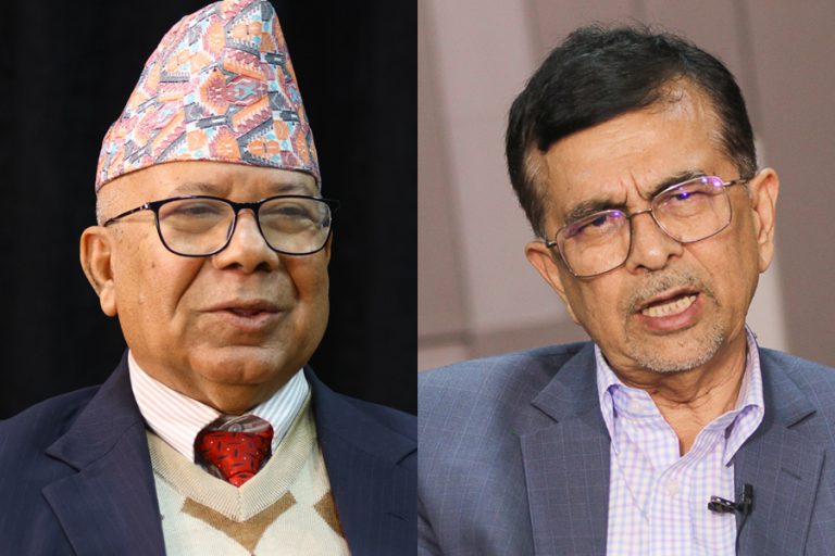 म्यानमार गए माधव नेपाल, कार्यवाहक अध्यक्षको जिम्मेवारी पाण्डेलाई