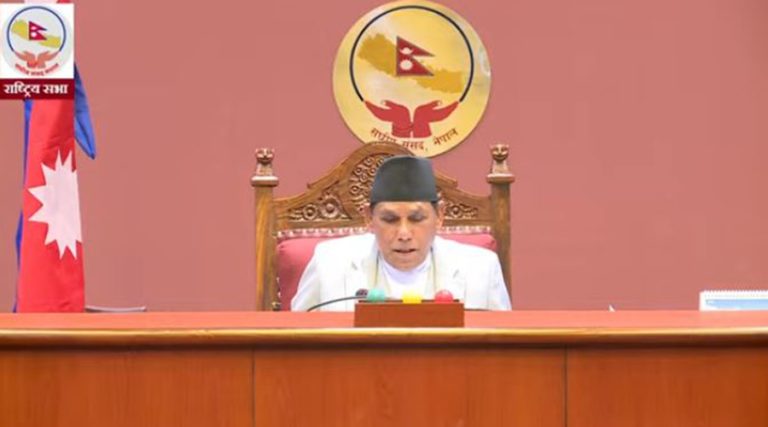 ७ मिनेट बसेर राष्ट्रिय सभाको बैठक स्थगित