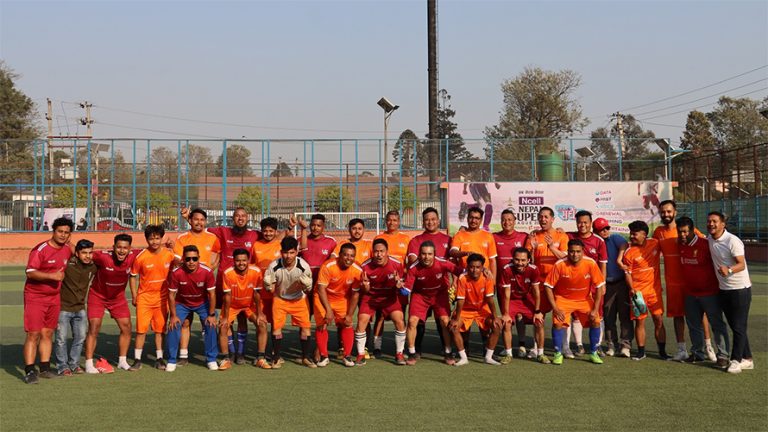 एनएसएलका अवसरमा एनसेल मैत्रीपूर्ण फुटबल खेल आयोजना