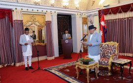 श्रीलंकाका राजदूत नेपालीले गरे शपथ ग्रहण