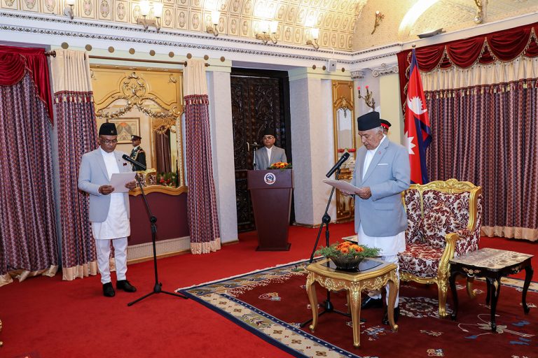 श्रीलंकाका राजदूत नेपालीले गरे शपथ ग्रहण