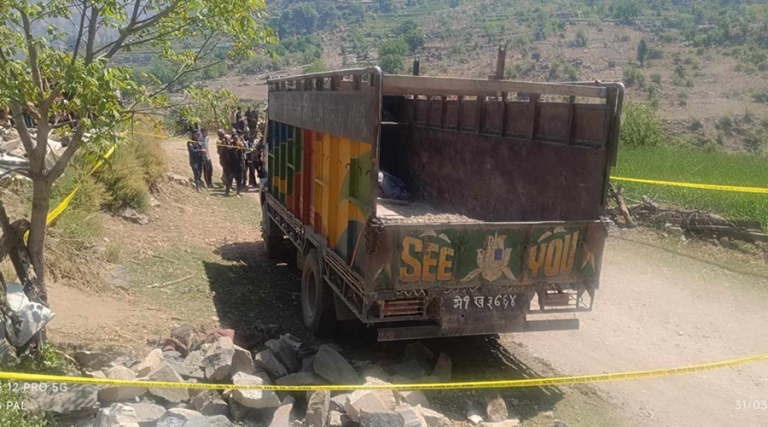 हुम्लामा ट्रकको ठक्करबाट एक वृद्धाको मृत्यु