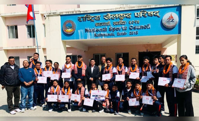 एसियन सभात प्रतियोगिताको पदक विजेता खेलाडीलाई स्वागत