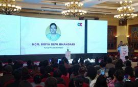 महिला अधिकार र सशक्तीकरण राज्यको प्राथमिकतामा पर्न थालेको छ : पूर्वराष्ट्रपति भण्डारी