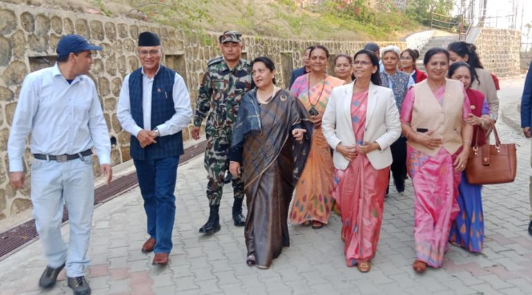 तीन दिने कार्यक्रम तय गरेर लुम्बिनीमा भण्डारी, राजनीतिक भेटघाट तीव्र