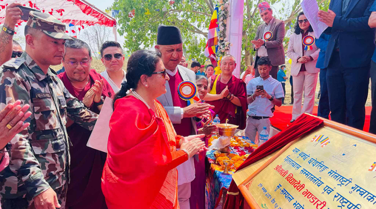 बुद्धका सन्देशको सान्दर्भिकता झन् बढेको छ : पूर्वराष्ट्रपति भण्डारी