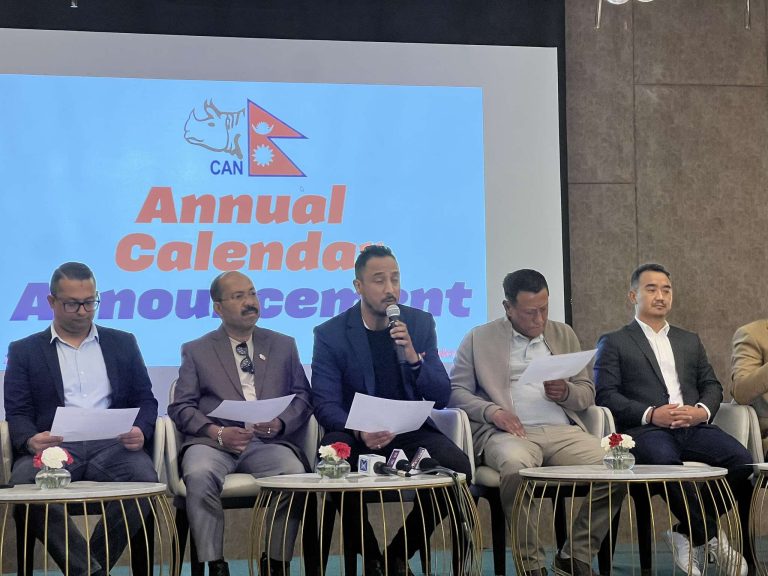नेपाल क्रिकेट संघले सार्वजनिक गर्‍यो वार्षिक क्यालेण्डर