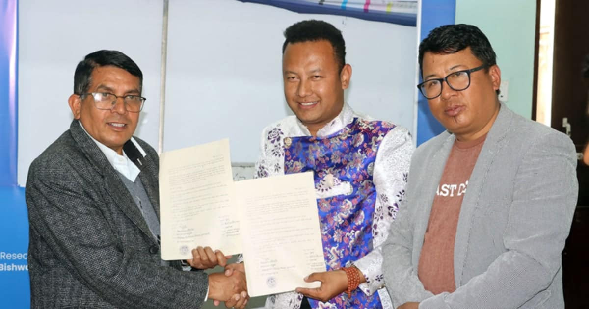विश्वशान्ति चिरण–मिलन क्याम्पसले पत्रकारिता पढ्न तामाङ विद्यार्थीलाई छात्रवृत्ति दिने