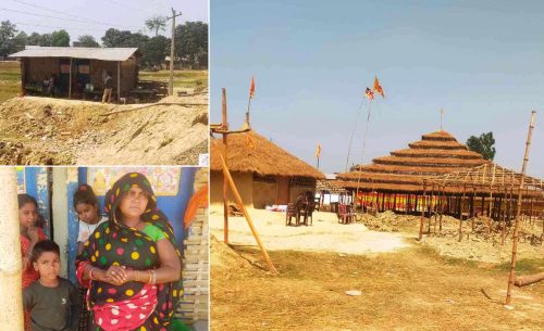 महायज्ञको नाममा दलित परिवारको घर भत्काइयो, माटोसमेत खनेर फालियो