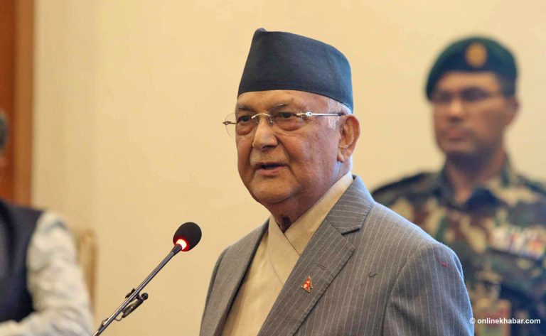 प्रधानमन्त्री ओलीको आह्वान- शान्ति प्रक्रिया सफल पारौं, मबाहेक अरु सबैलाई श्रेय दिन्छु