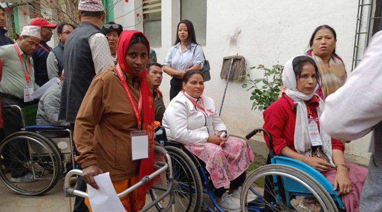 राष्ट्रिय लोकतान्त्रिक अपांग संघको नयाँ नेतृत्वका लागि मतदान सुरु