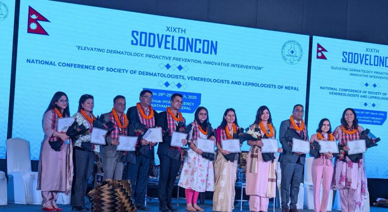 छाला रोग विशेषज्ञहरूको संस्था सोसाइटी अफ डर्माटोलोजिस्टको अध्यक्षमा डा. मनिषा सिंह