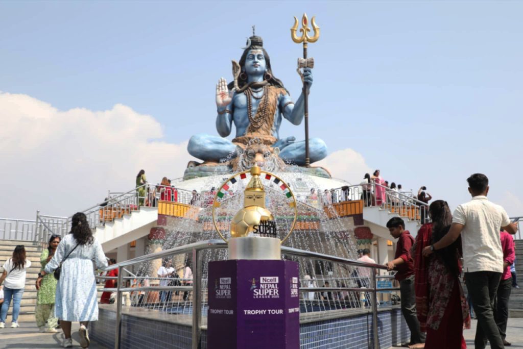 पुम्दीकोटदेखि बेगनासतालसम्म पुग्यो एनएसएलको ट्रफी