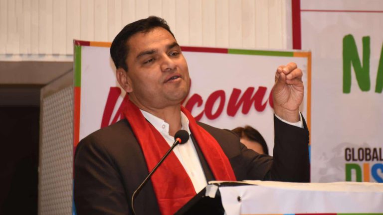 स्वास्थ्य सेवामा पहुँच वृद्धि गरे अपांगतामा कमी ल्याउन सकिन्छ : स्वास्थ्य मन्त्री पौडेल