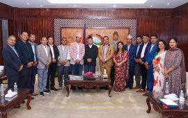 प्रधानमन्त्री ओलीले दिए प्रेस चौतारीको नयाँ नेतृत्वलाई बधाई