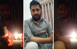 मैनबत्ति बालेर रविले गरे कुलमान हटाउने निर्णयको सांकेतिक विरोध