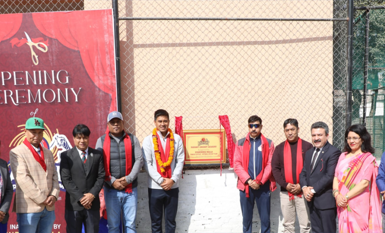ललितपुरमा रेडियन्ट क्रिकेट एकेडेमी सञ्चालनमा
