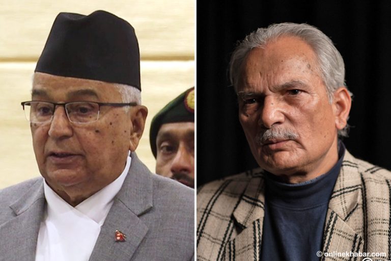 राष्ट्रपति भेट्न पुगे डा. बाबुराम भट्टराई