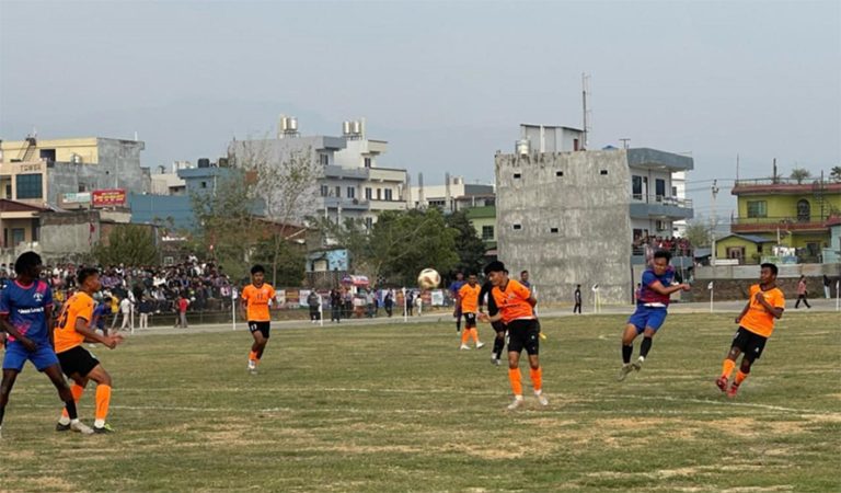 अभिषेक चर्च सैनामैना गोल्डकपको सेमिफाइनल प्रवेश