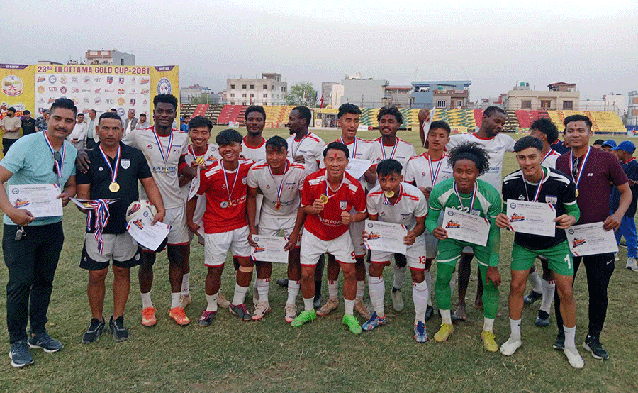 चर्च ब्वाइजले जित्यो २३औं तिलोत्तमा गोल्डकपको उपाधि