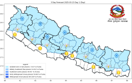 सुदूरपश्चिममा हल्का वर्षा, हिमाली भू–भागमा हिमपात हुने   