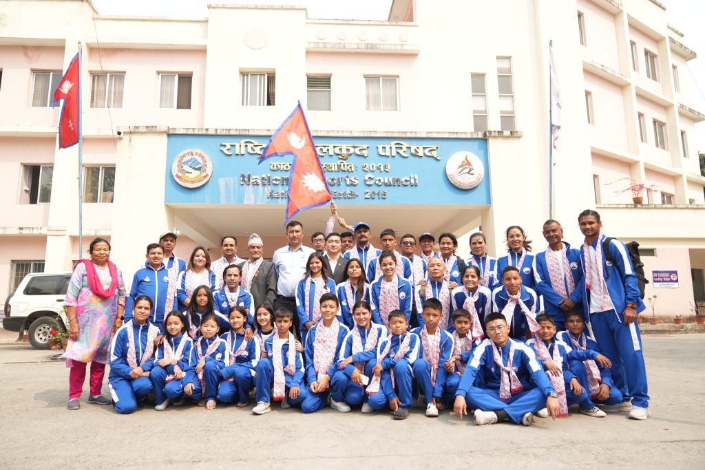 आईएसएफ यू–१५ जिम्नासियाडका लागि टोली सर्बिया प्रस्थान